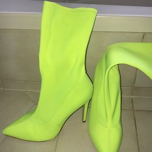 Fashion nova neon ankle boots
